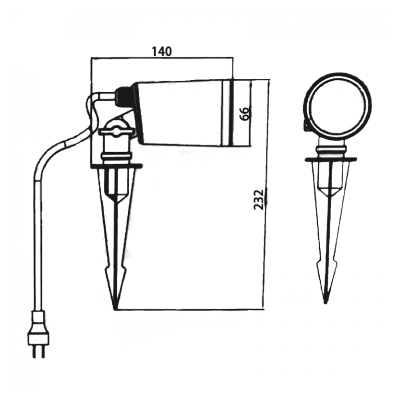 Faretto da giardino wifi intelligente rgb