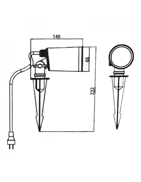 Faretto da giardino wifi intelligente rgb