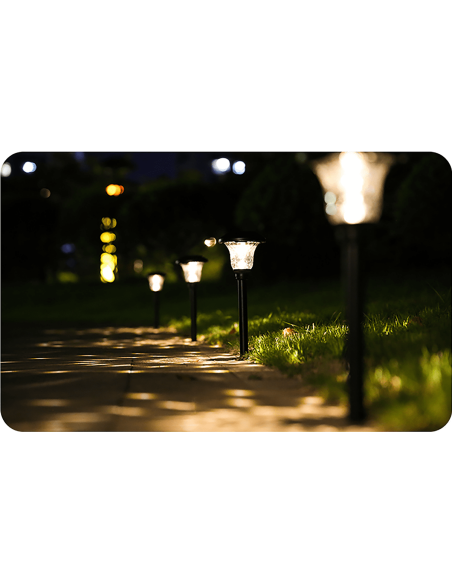 Luce ricarica solare da giardino strada