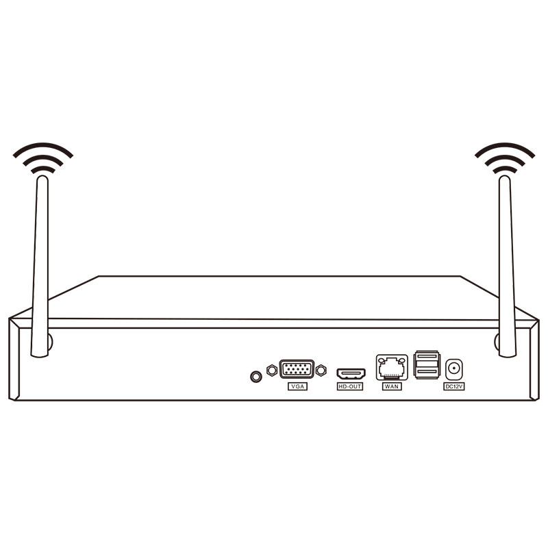 KIT 8 telecamere wifi com nvr tv-6125