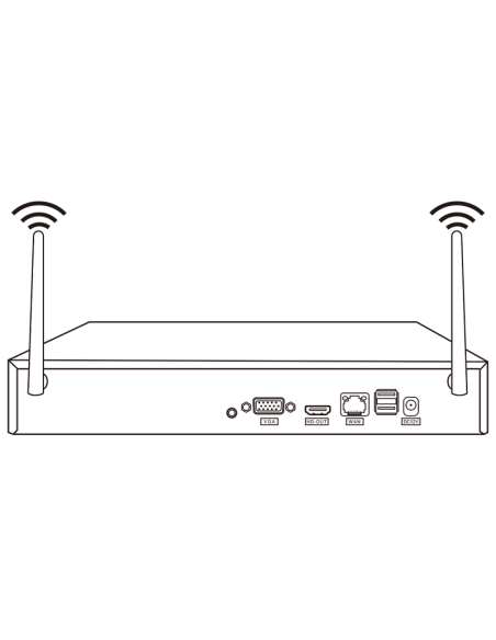 KIT 8 telecamere wifi com nvr tv-6125