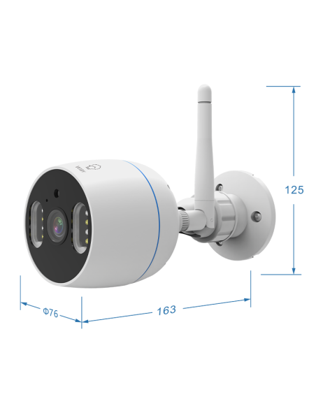 Kit da 4 telecamere wifi con schermo nvr tv