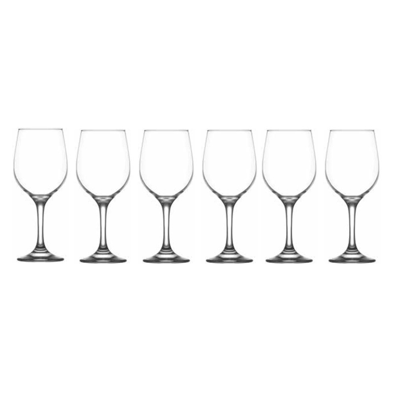 Calici per vino bicchieri vetro 6 pezzi