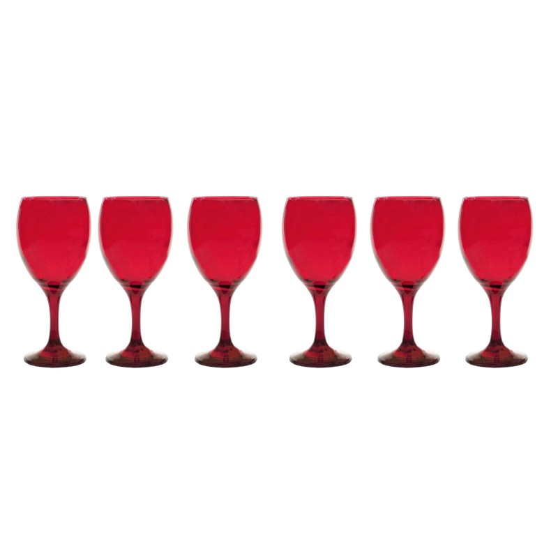 Bicchieri in vetro alto kit 6 pezzi