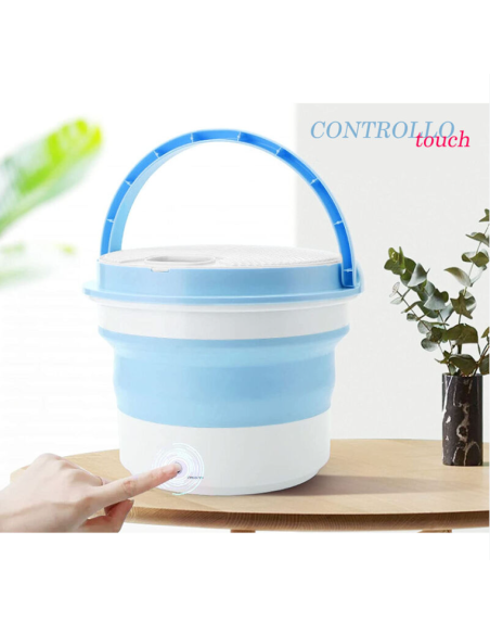 Mini lavatrice portatile pieghevole con centrifuga