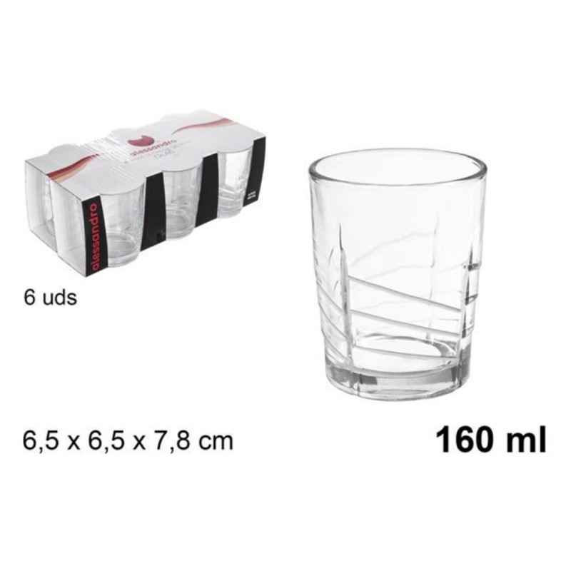 set bicchieri acqua 6pz 160ml