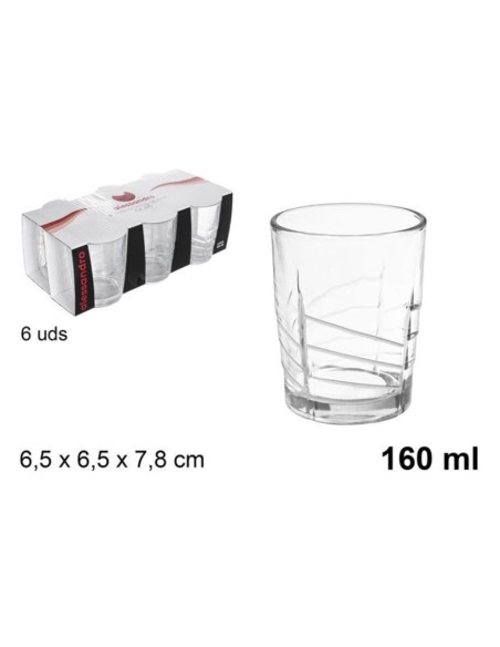 set bicchieri acqua 6pz 160ml