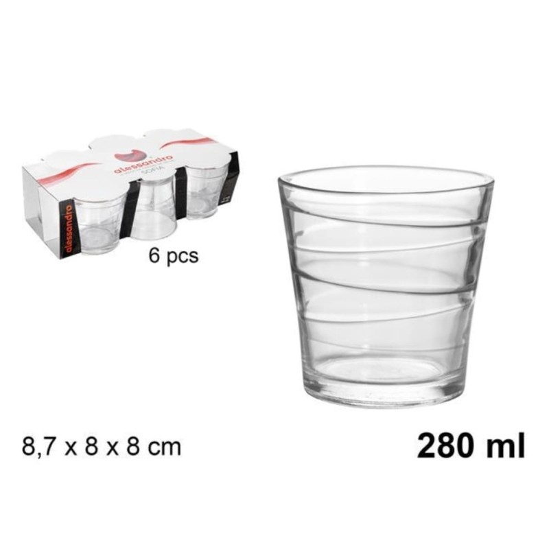 Set 6pz bicchieri acqua sofia 280ML