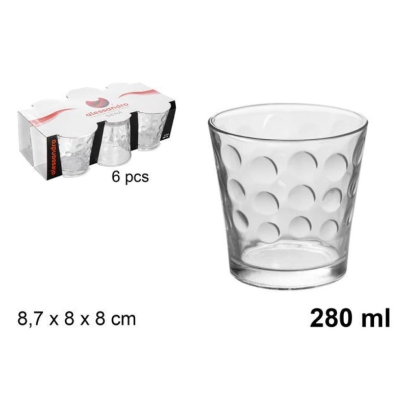 set 6pz bicchieri acqua siena 280ML
