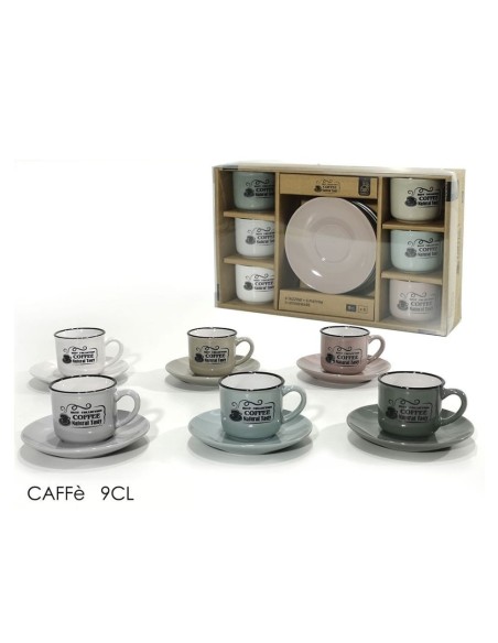 set tazzine caffe 6+6 9cl