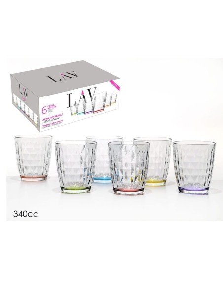 bicchieri Artemis set da 6pz 340cc