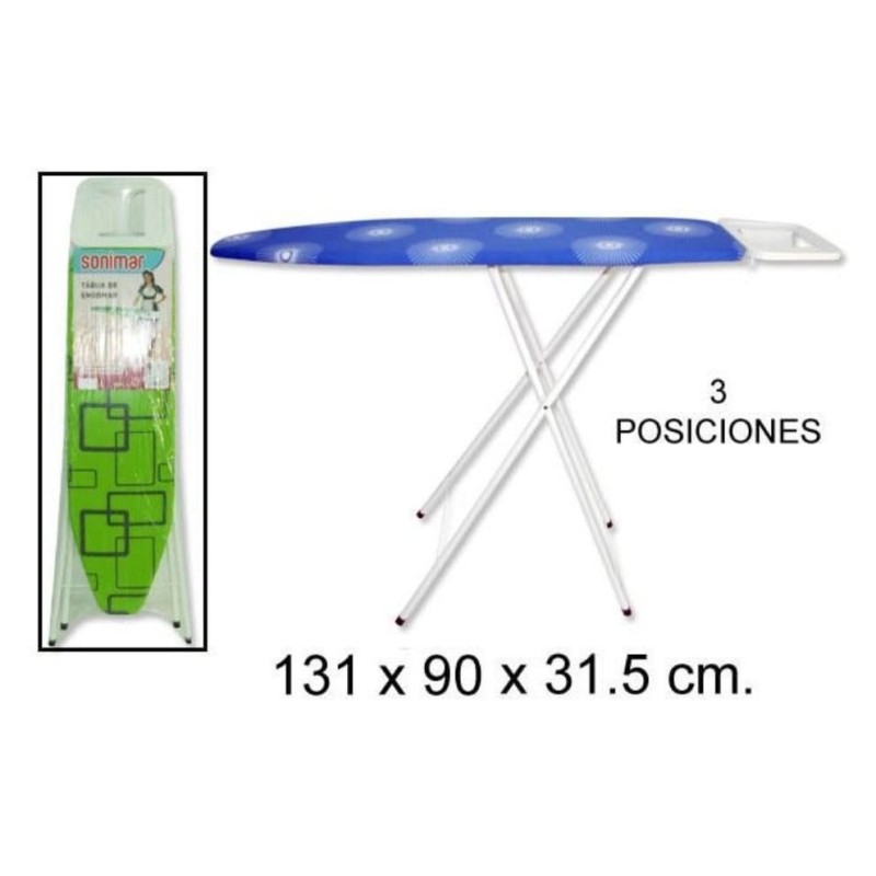 Asse da stiro in metallo con supporto 131x90