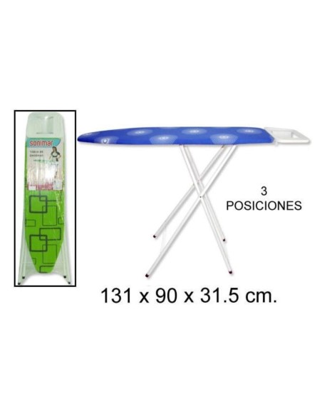 Asse da stiro in metallo con supporto 131x90