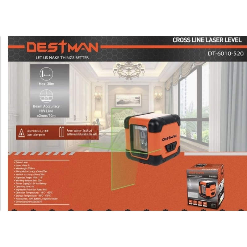 Destman laser a linea incrociata dt-6010-250
