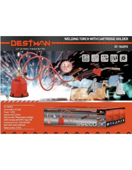 Cannello per saldare 1.2 KW destman dt-1860pd