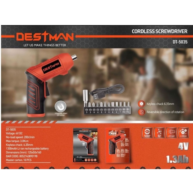 Avvitatore ricaricabile 4V destman dt-5053