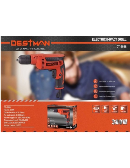 Trapano elettrico 380W destman dt-5038