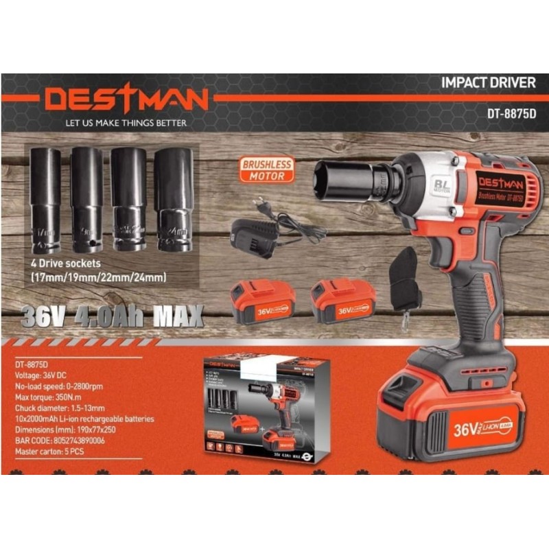 Trapano a batteria 36V destman dt-8875D