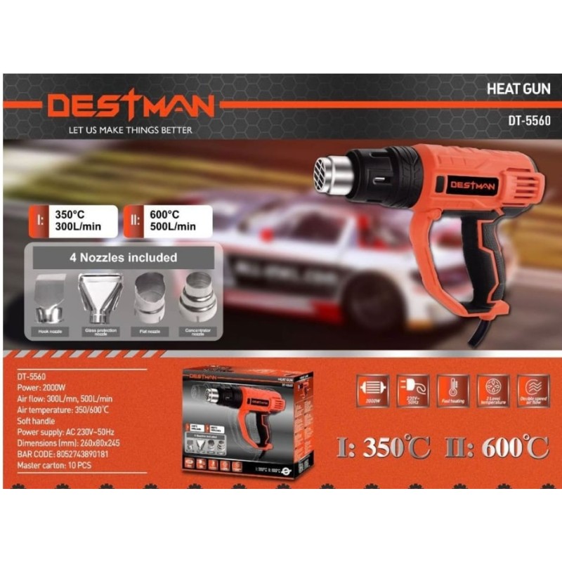 Pistola termica elettrica 2000W destman dt-5560