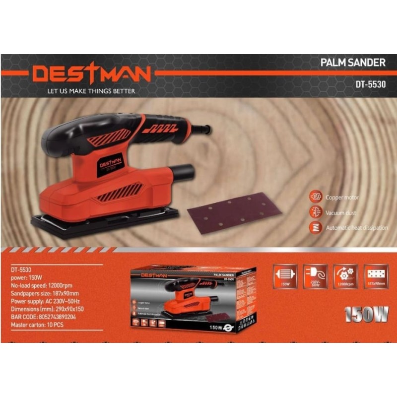 Levigatrice palmare elettrica destman 150W dt-5530