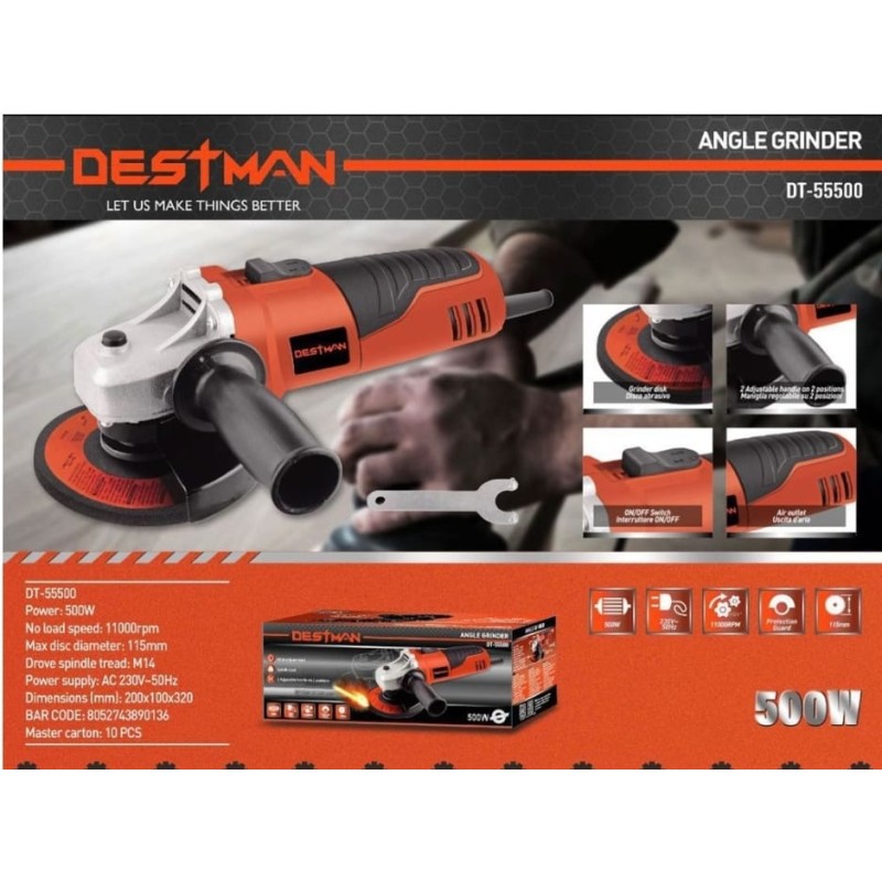 Smerigliatrice elettrica 500W destman dt-55500