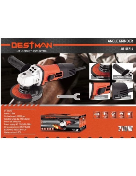 Smerigliatrice elettrica 710W destman dt-55710