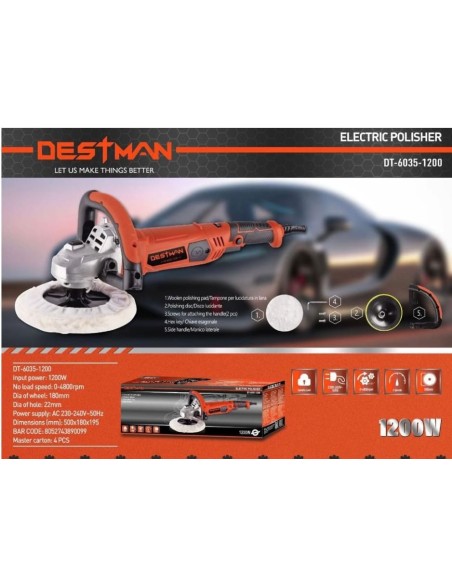 Lucidatrice elettrica destman dt-6035-1200