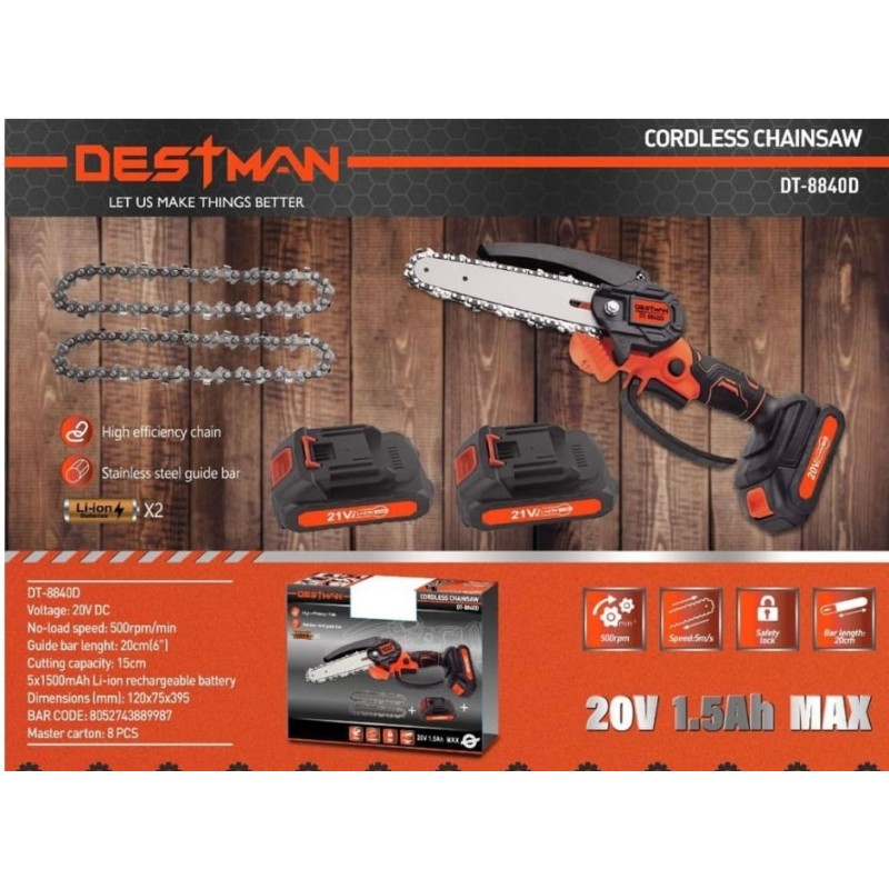 Motosega a batteria 20V dt-8840D