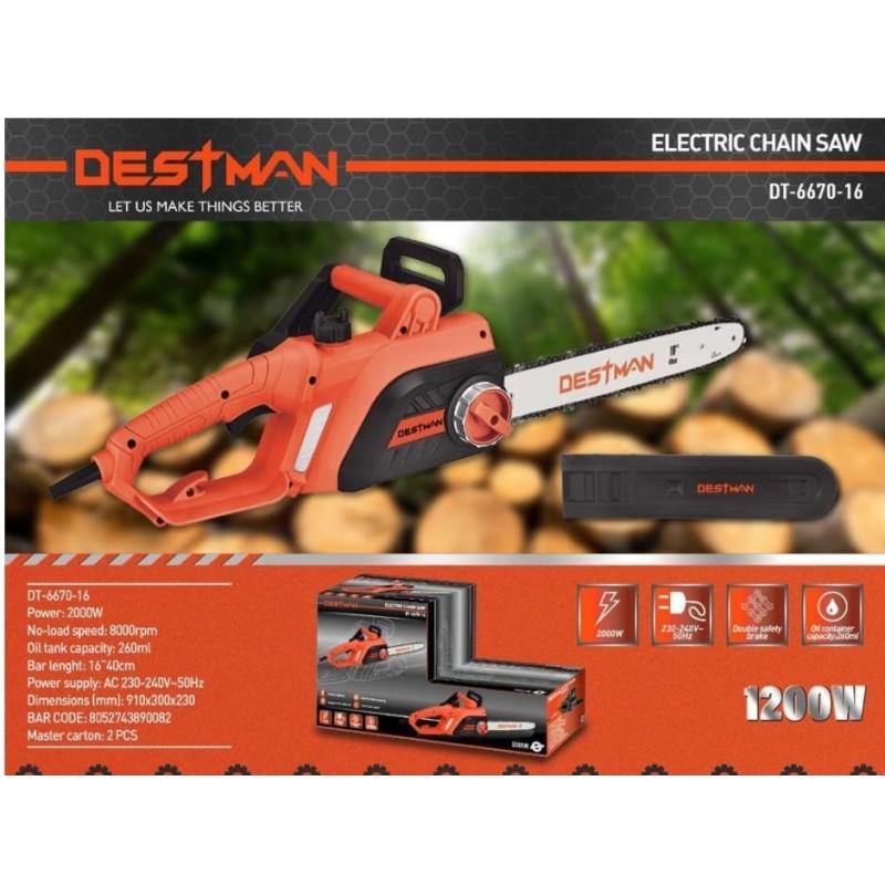 Motosega elettrica 2000W destman dt-6670