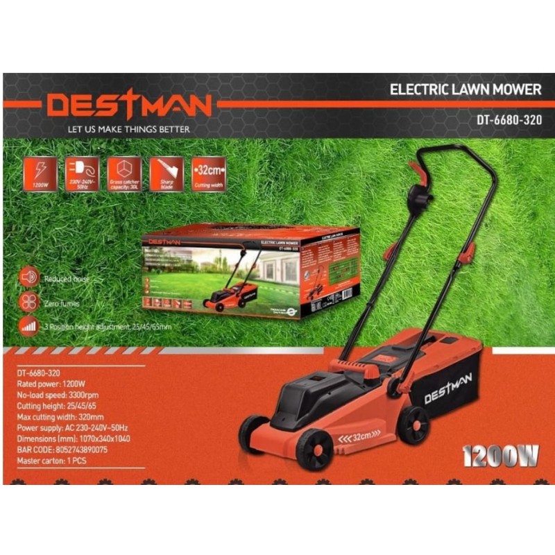 Tosaerba elettrico 1200W destman dt-6680