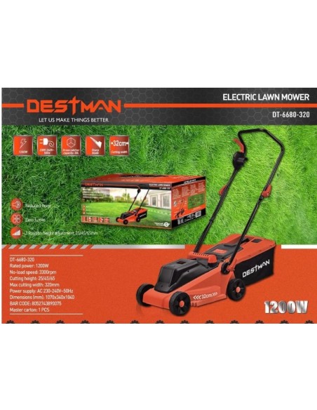 Tosaerba elettrico 1200W destman dt-6680