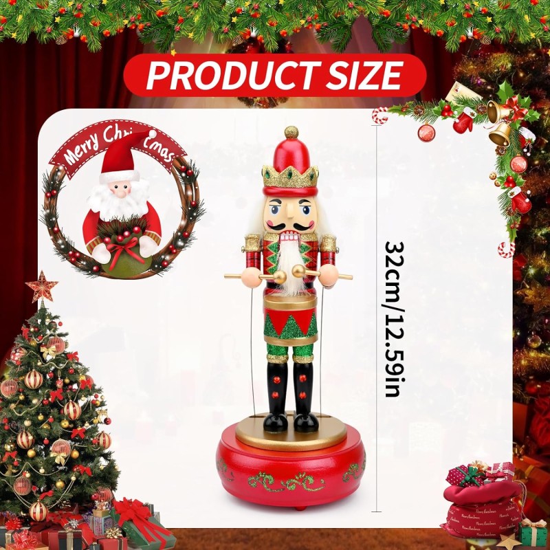 Schiaccianoci di Natale in Legno,Scatola Musicale