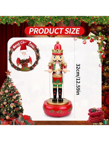 Schiaccianoci di Natale in Legno,Scatola Musicale