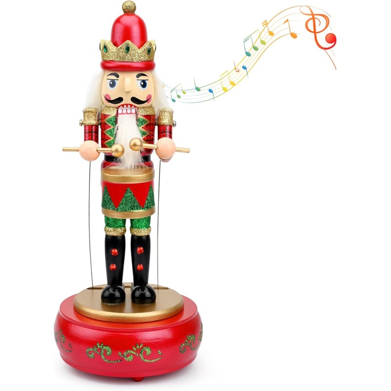 Schiaccianoci di Natale in Legno,Scatola Musicale