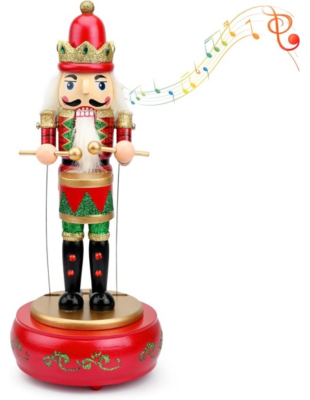 Schiaccianoci di Natale in Legno,Scatola Musicale