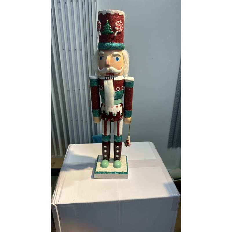 Schiaccianoci di Natale in Legno 50cm con pendolo