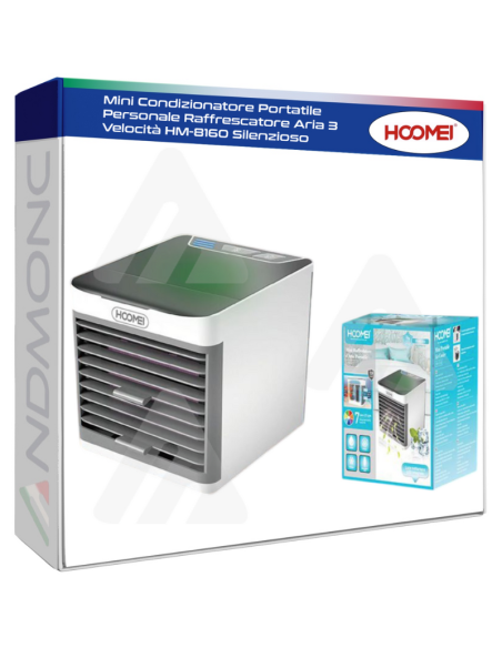 Mini Condizionatore Portatile Personale Raffrescatore Aria 3 Velocità HM-8160 Silenzioso