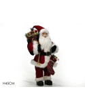 Babbo Natale 45cm sacco e calza regalo