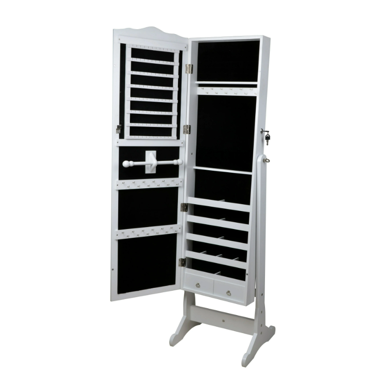 Specchiera portagioie in legno