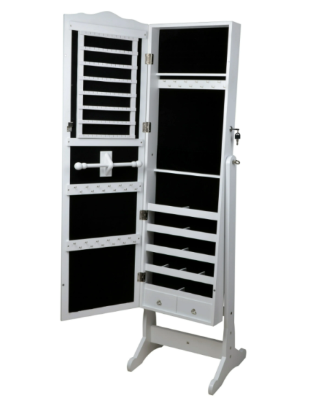 Specchiera portagioie in legno