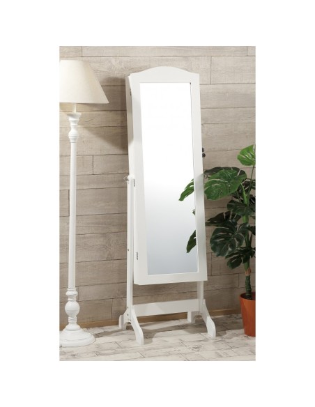 Specchiera portagioie in legno