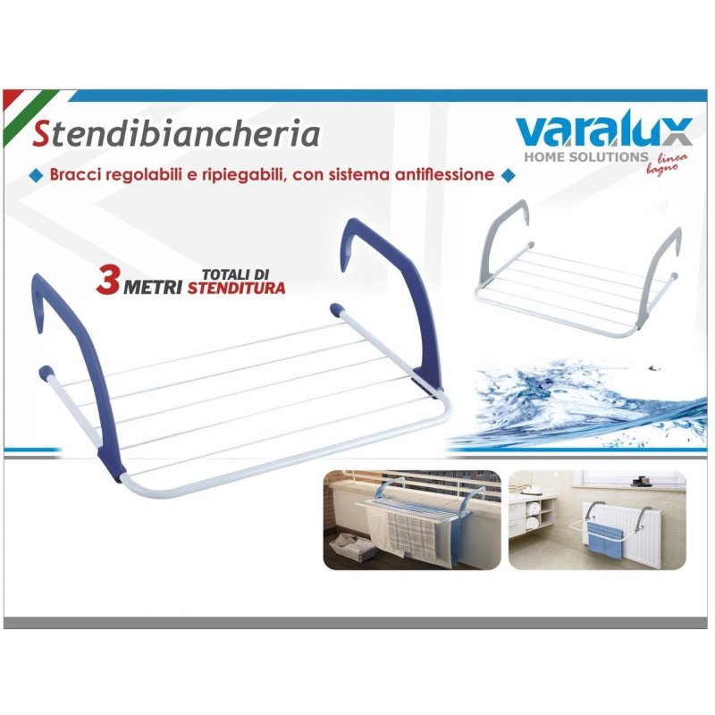 Stendibiancheria regolabile e ripiegabile 3 metri
