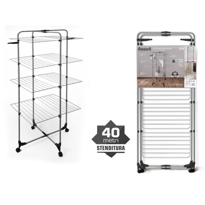 Stendibiancheria a torre in acciaio 40 metri