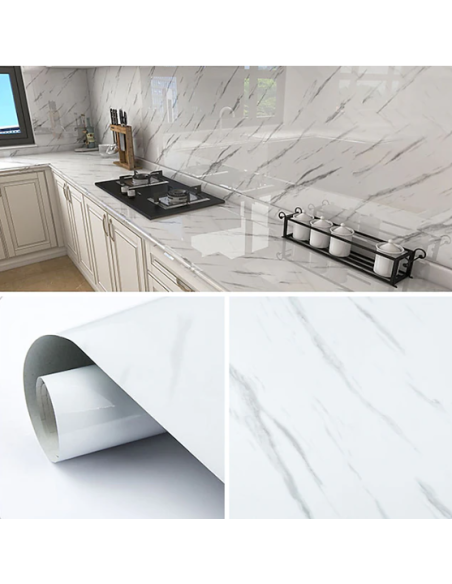 Adesivo per muro effetto marmo