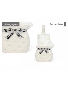 Portarotolo da cucina con fioco ceramica 2