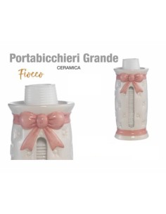 Portabicchieri grande ceramica vari colori 2