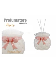 Profumatore in ceramica fiocco vari colori 2