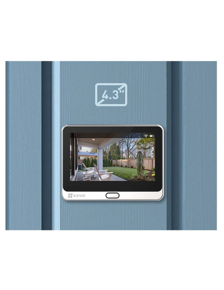 EZVIZ - Spioncino Digitale Senza Fili con Monitor 4.3" 1080P