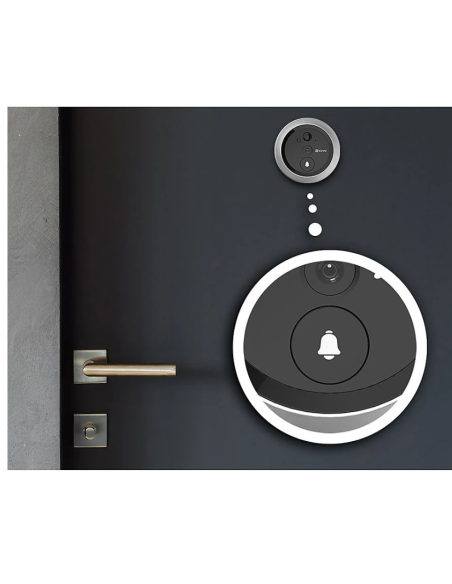 EZVIZ - Spioncino Digitale Senza Fili con Monitor 4.3" 1080P