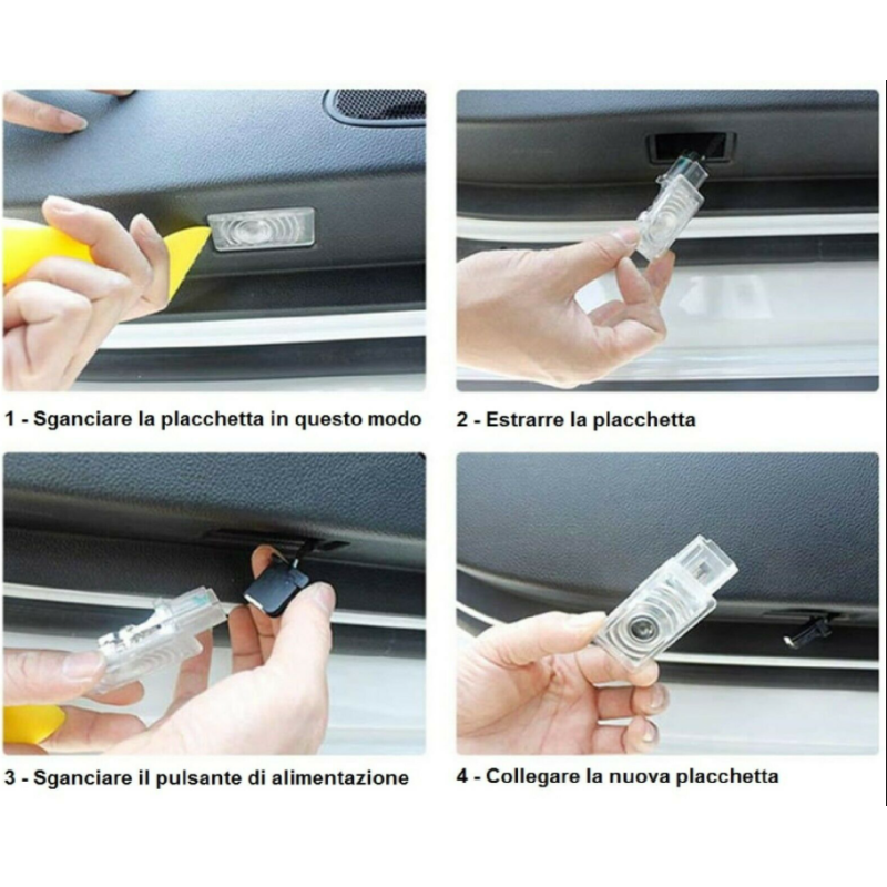 Luci sottoporta Mini Cooper con filo